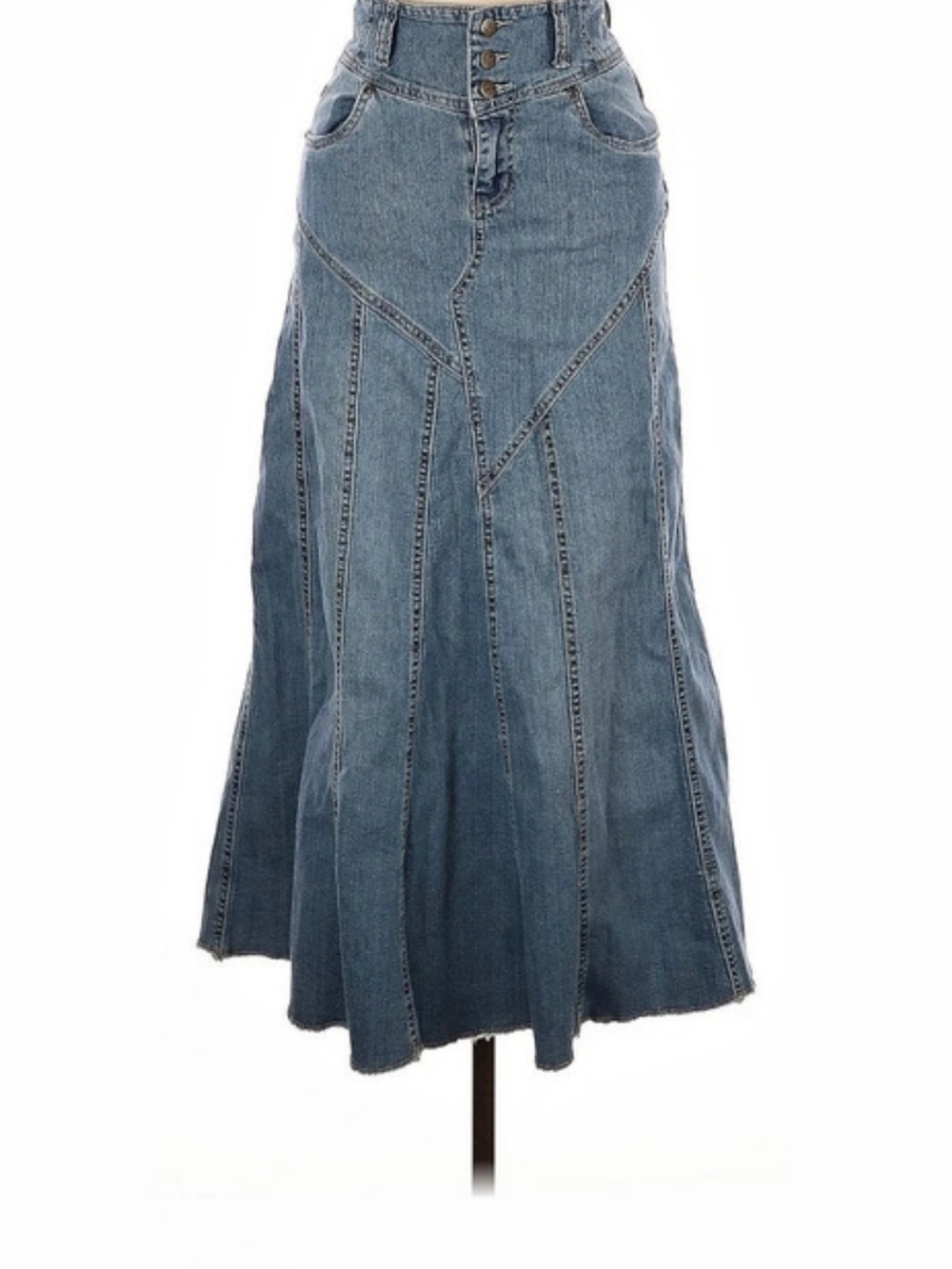 Style J Blue Denim Maxi Skirt Size 6